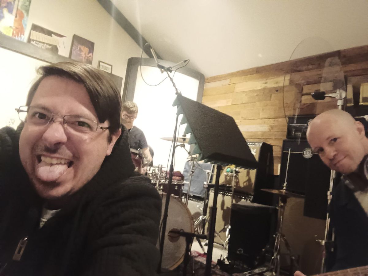 Recording session — band