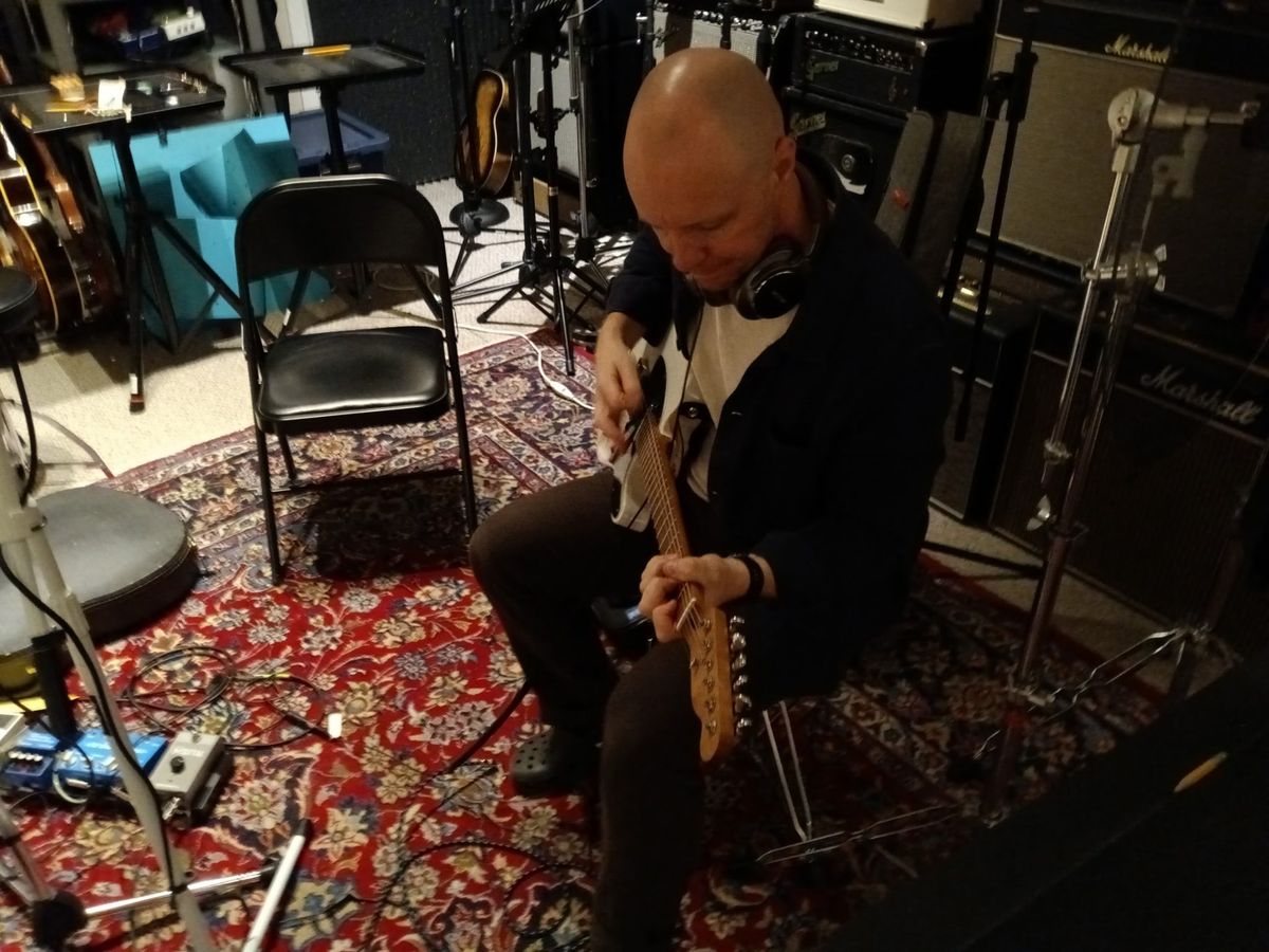 Recording session — guitar