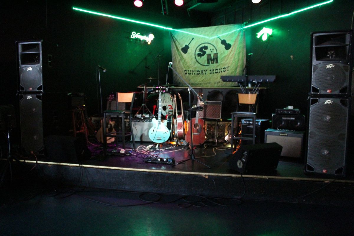 Stage setup before the show
